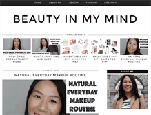 Tablet Screenshot of beautyinmymind.com